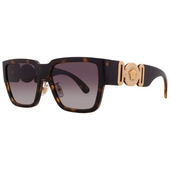 NEW VERSACE SUNGLASSES HAVANA/GRAY WOMEN EYEWEAR VERSACE